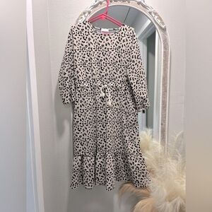 Dainty Jewells Cream and Black Leopard Maxi Dress